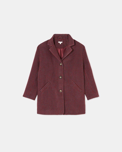 Imagen 0 de Abrigo cuadros vichy de niña