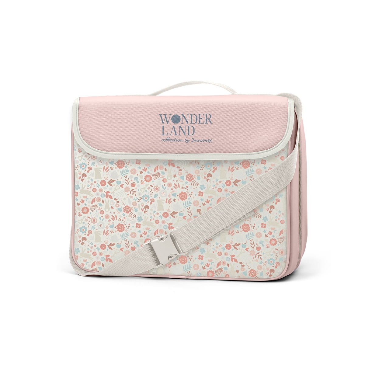 Cadeira de Refeição Alta de Viagem Portátil Wonderland Rosa-claro-1