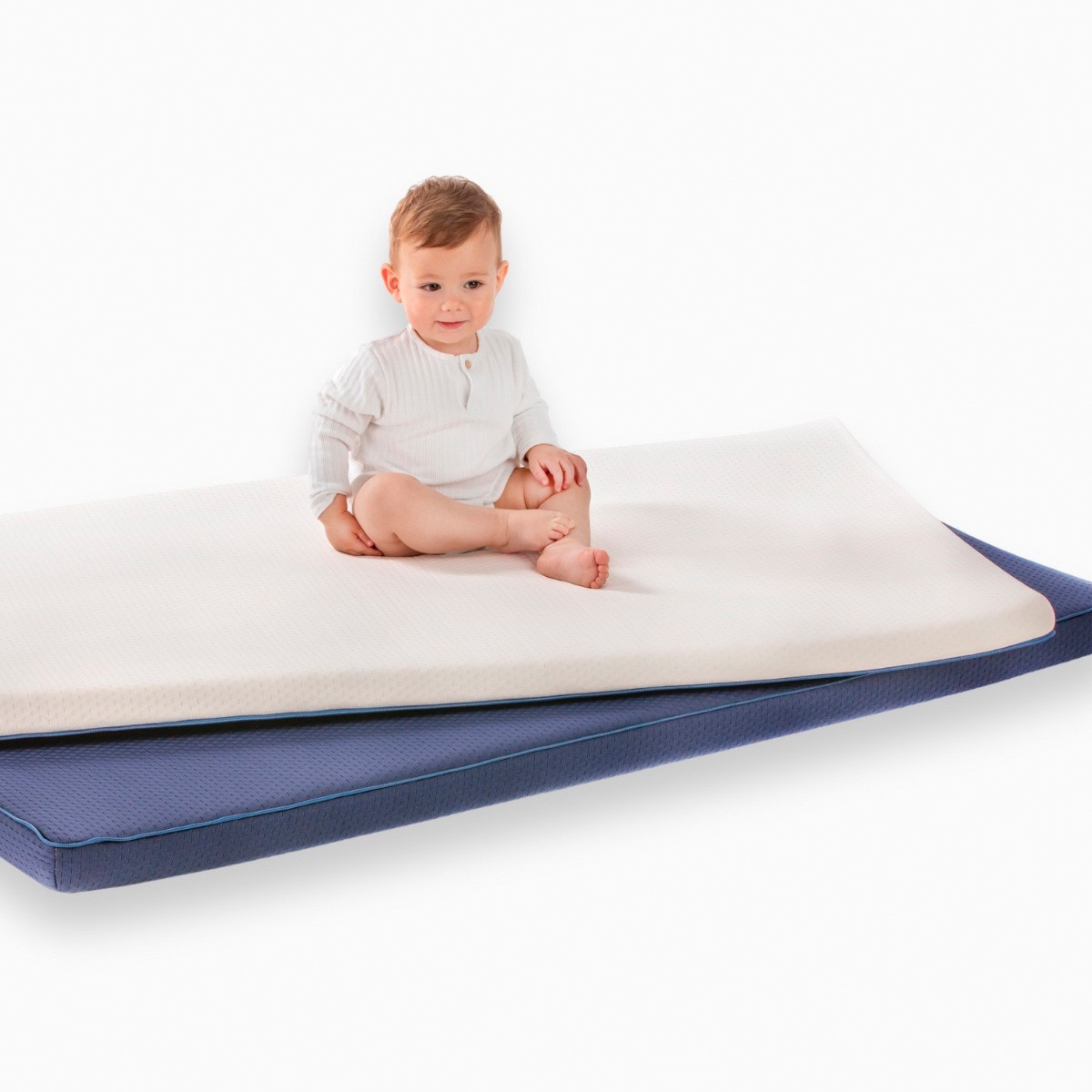 Colchón para Cuna Ecus Kids Care Antiplagiocefalia blanco (disponible en varias medidas) Blanco-12