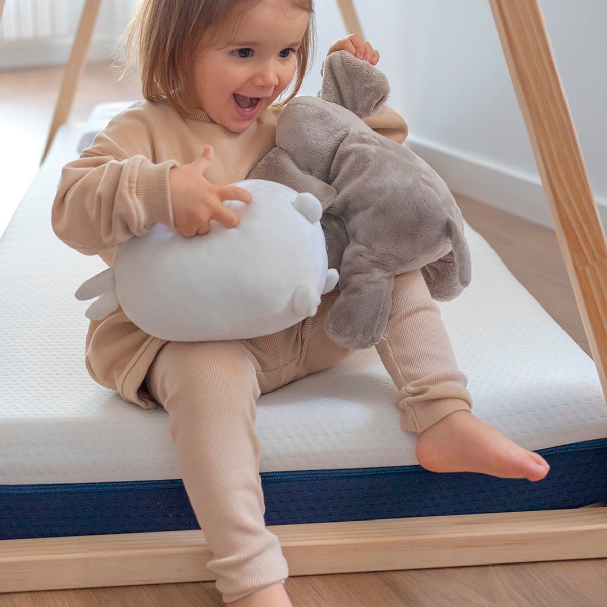 Colchón para Cuna Ecus Kids Care Antiplagiocefalia blanco (disponible en varias medidas) Blanco-9