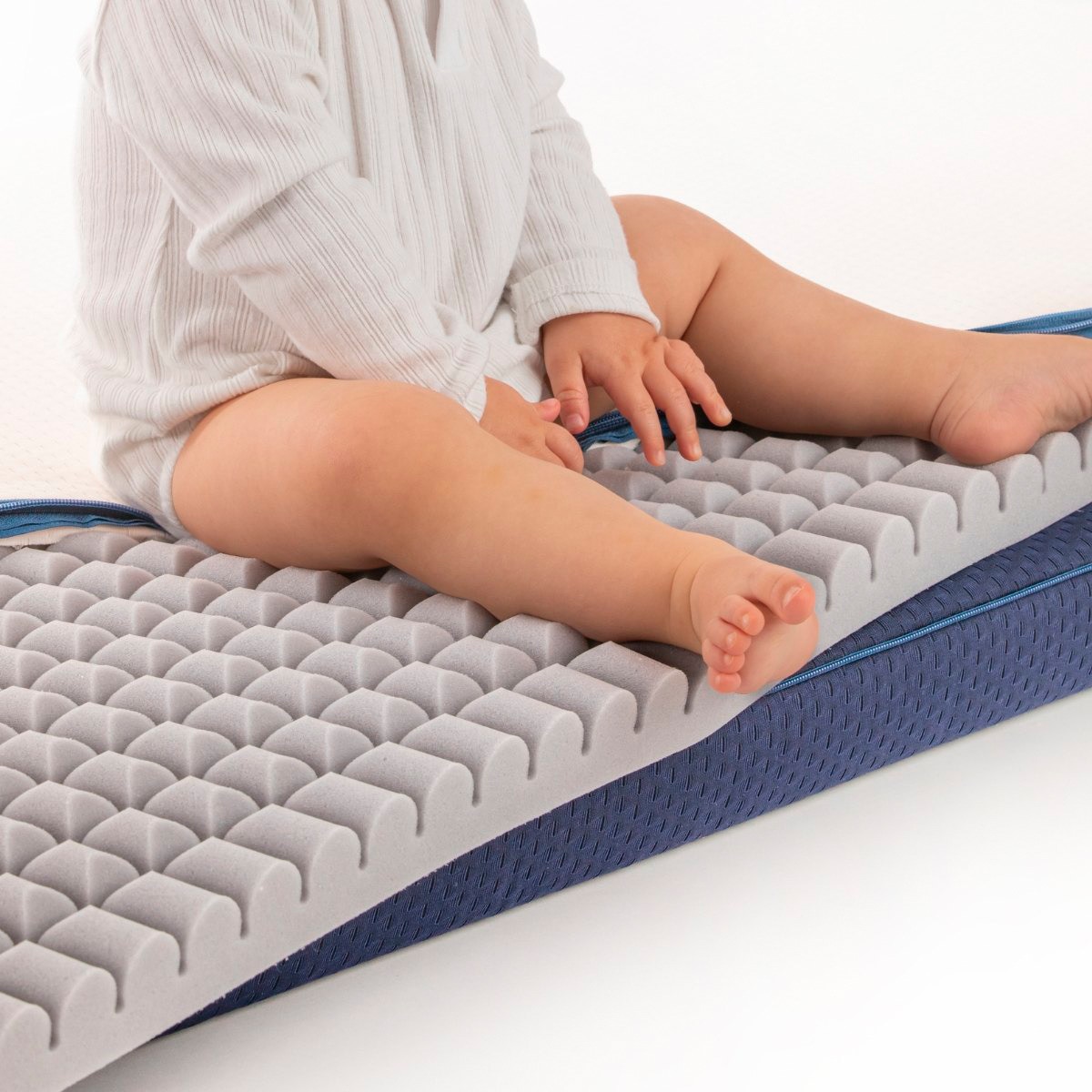Colchón para Cuna Ecus Kids Care Antiplagiocefalia blanco (disponible en varias medidas) Blanco-4