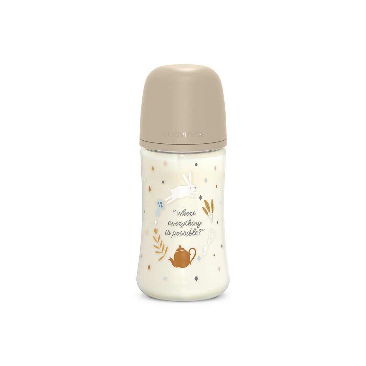 Biberão de Poliamida com Tetina Fisiológica SX Pro Wonderland Fluxo Médio - 270 ml Bege-1