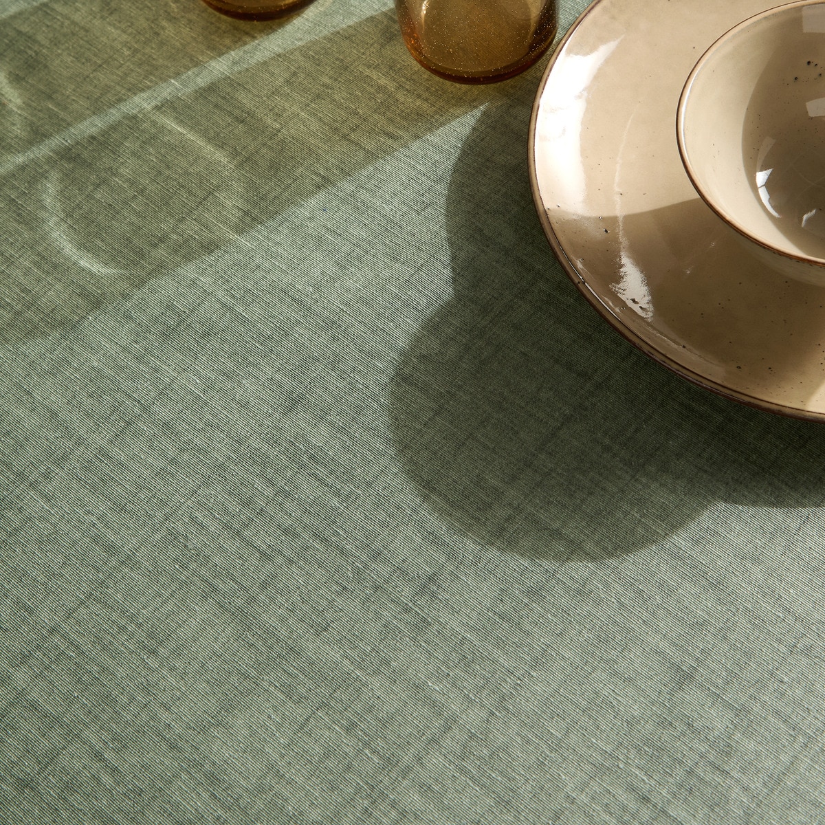 Mantel antimanchas resinado Dante El Corte Inglés Verde-2