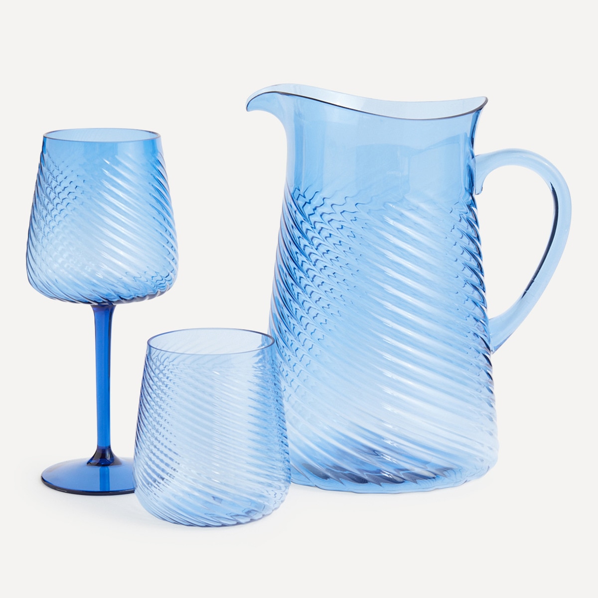 Imagen 0 de Cristalería acrílica por piezas Venecia Azul Basics El Corte Inglés