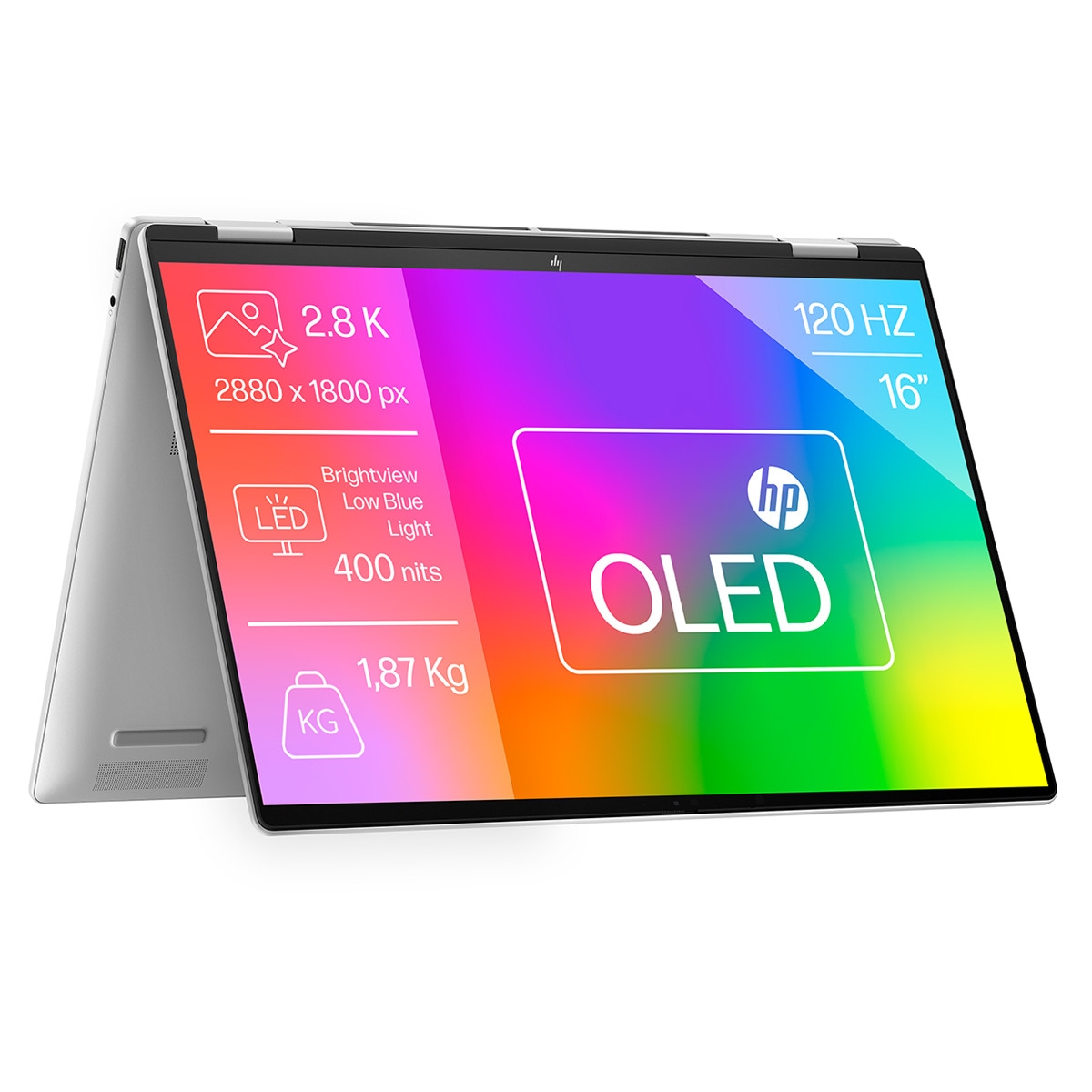 Convertible 2 en 1 HP ENVY x360 16-ac0008ns, Intel Core Ultra 7-155U EVO, 32GB, 1TB SSD, 16" OLED, W11 Plata-1