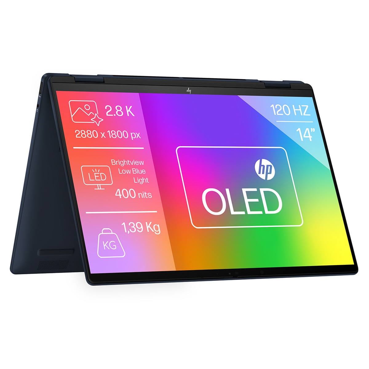 Convertible 2 en 1 HP ENVY x360 14-fc0008ns, Intel Core Ultra 7-155U EVO, 32GB, 1TB SSD, 14" OLED, W11 Azul-1