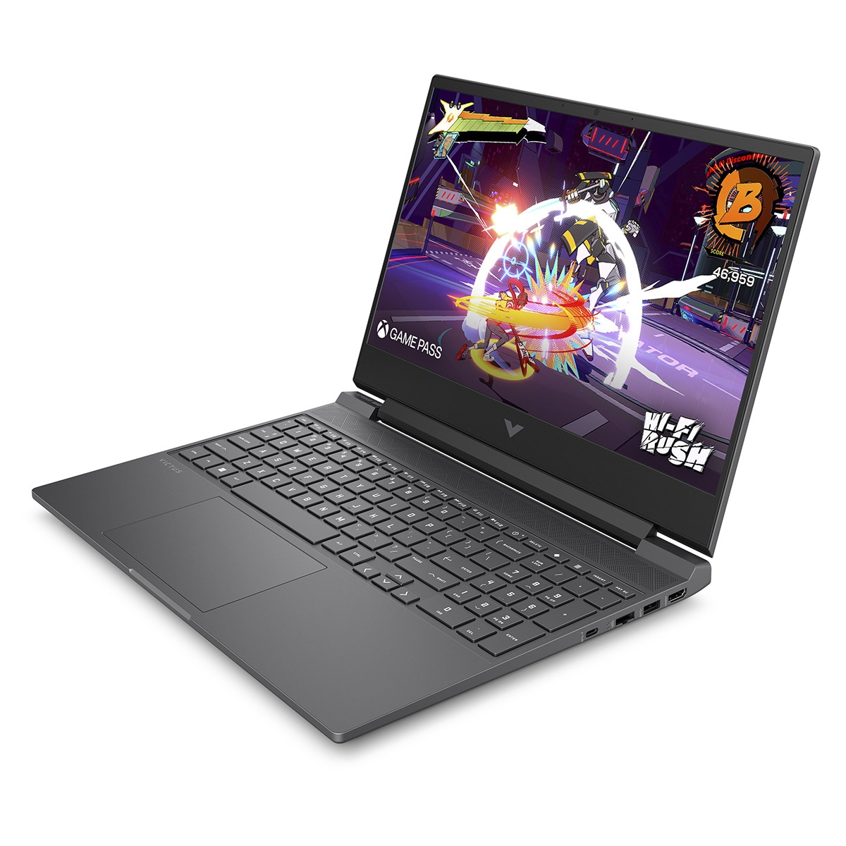 Portátil Gaming HP VICTUS 15-fb2000ns, Ryzen 7-8845HS, 16GB, 1TB SSD, Nvidia GeForce RTX 4050 6GB, 15,6", W11 Gris-4