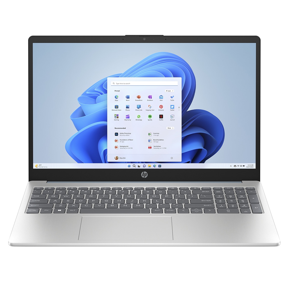 Portátil HP 15-fc0019ns, Ryzen 5-7520U, 16GB, 1TB SSD, 15,6", W11 Azul / Plata-1
