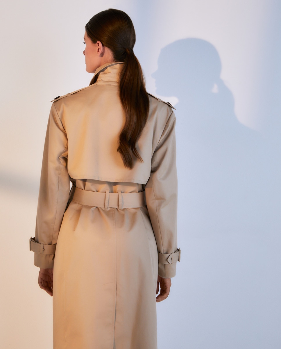 Gabardine Clássica Bege-3