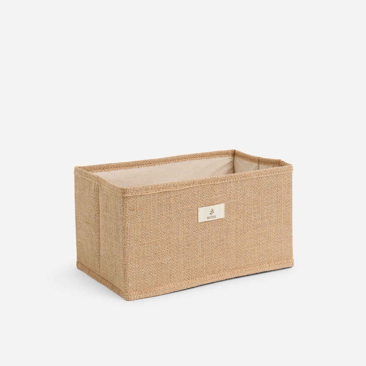 Caixa Dobrável Jute Natural-1