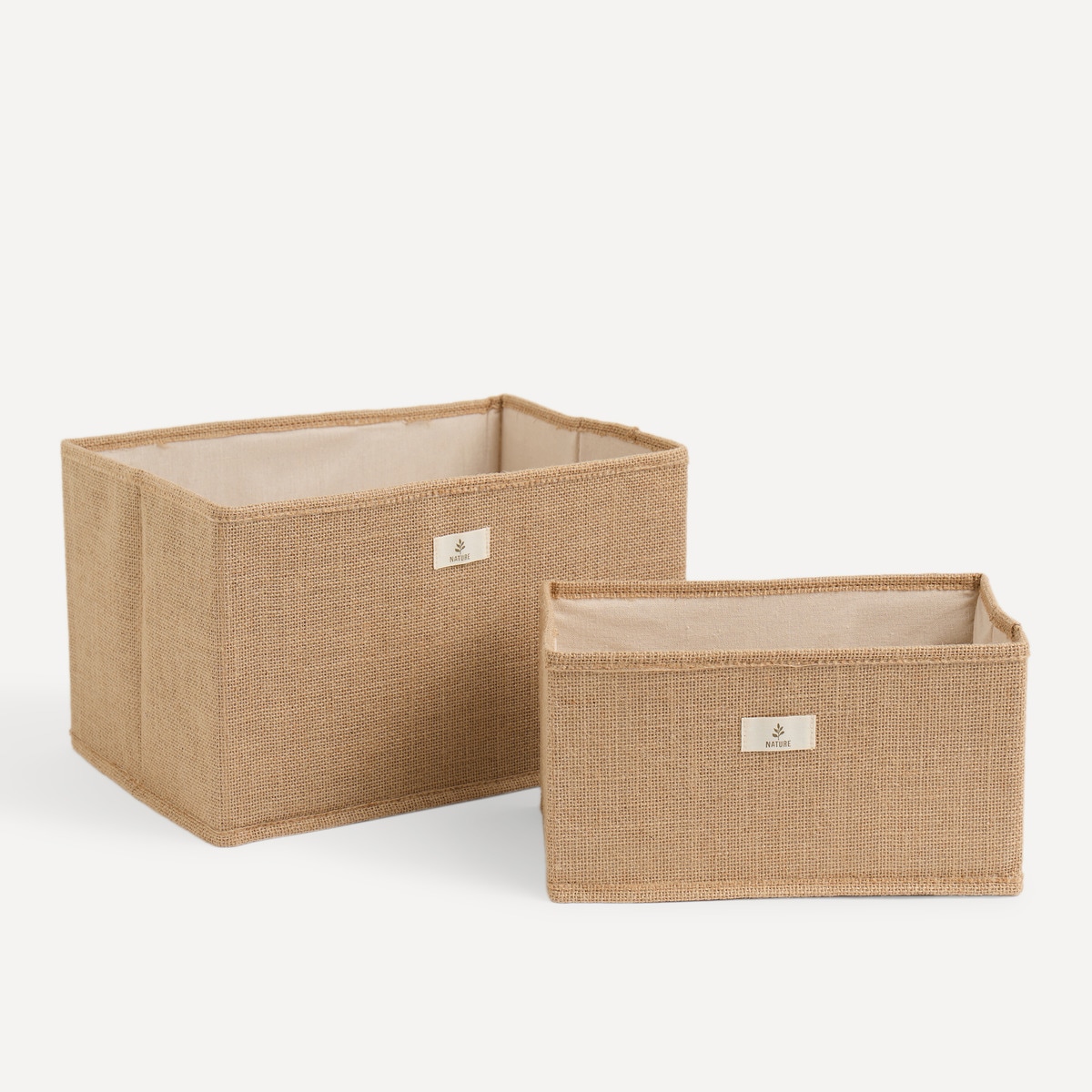 Caixa Dobrável Jute Natural-5