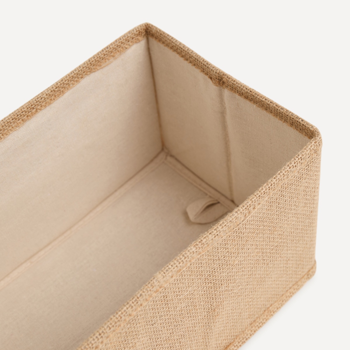 Caixa Dobrável Jute Natural-2
