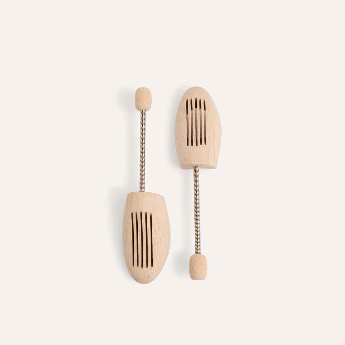Conjunto de 2 Formas de Madeira de Faia Toucador Natural-1