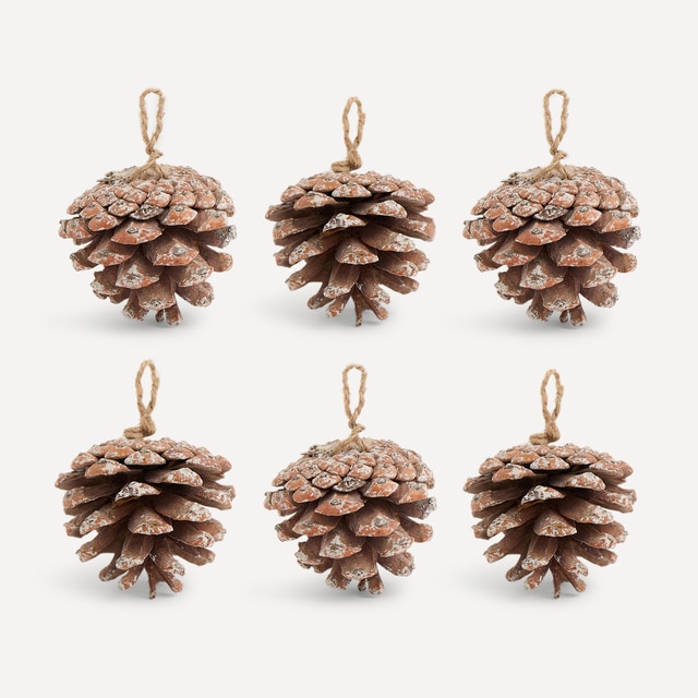 Imagen 0 de Set de 20 colgantes Piñas Nevadas Navidad El Corte Inglés