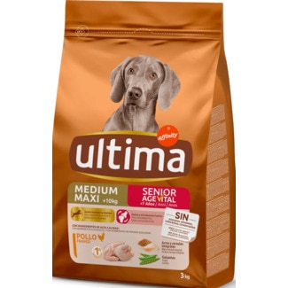 Alimento para Cão Sénior sabor Frango embalagem 3 kg - Ultima