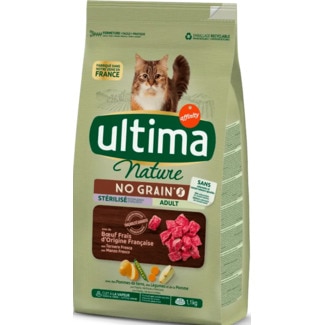 Nature Alimento Seco para Gato Esterilizado embalagem 1,1 kg - Ultima