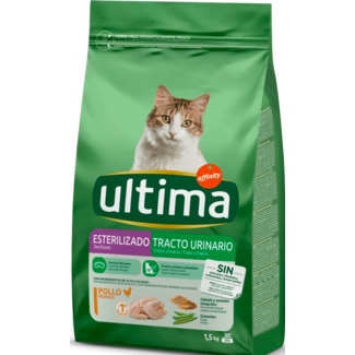 Alimento Seco para Gato Esterilizado Tratamento Urinário sabor Frango embalagem 1,5 kg - Ultima