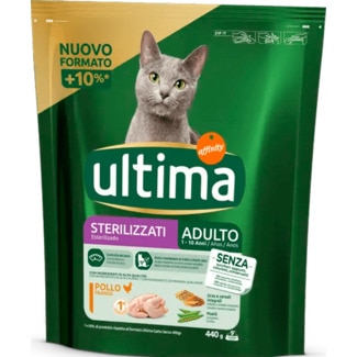 Alimento Seco para Gato Esterilizado sabor Frango embalagem 440 g - Ultima