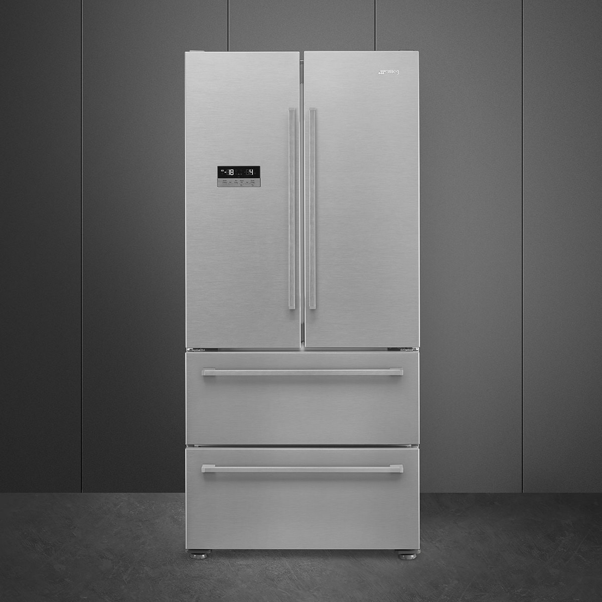 Frigorífico Americano Smeg Universal FQ55FXDE de 2 Portas e 2 Gavetas, No Frost e de 182,5 cm - Inox Inox-2