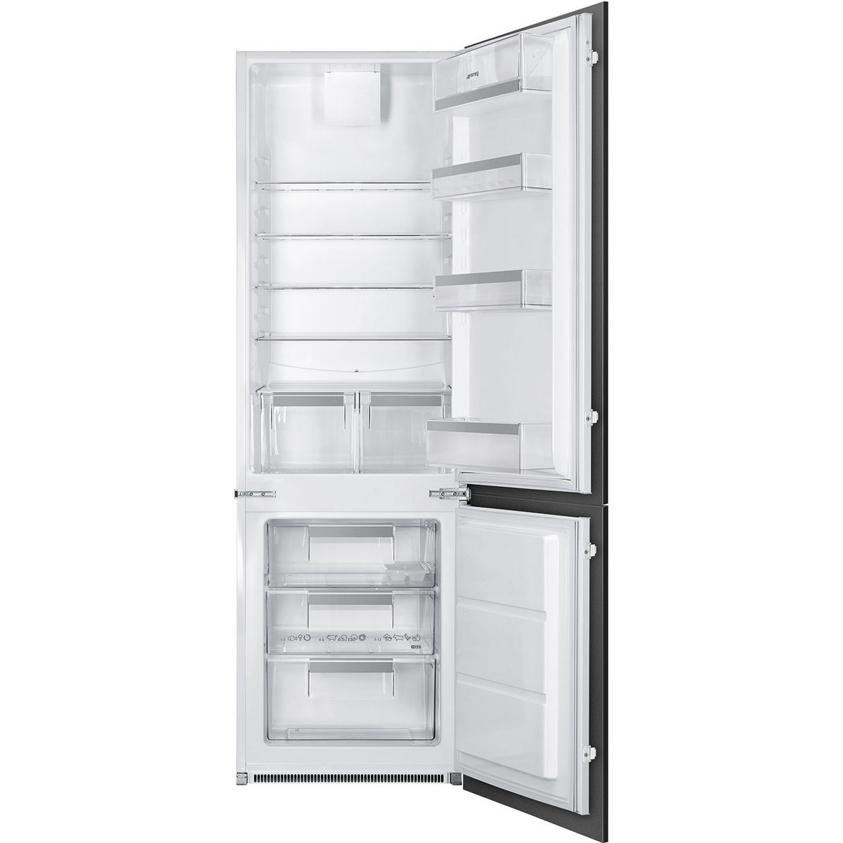 Frigorífico Combinado Encastrável Smeg Universal C81721E Ventilado e de 177,2 cm - Branco Branco-1
