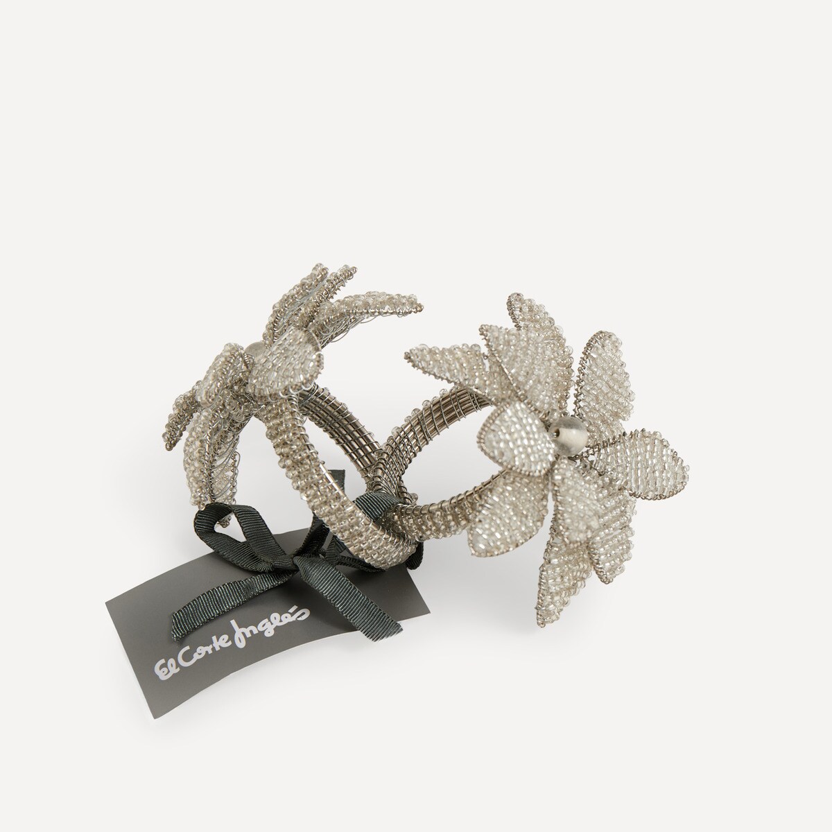 Set de 2 servilleteros Pascua El Corte Inglés Plata-3