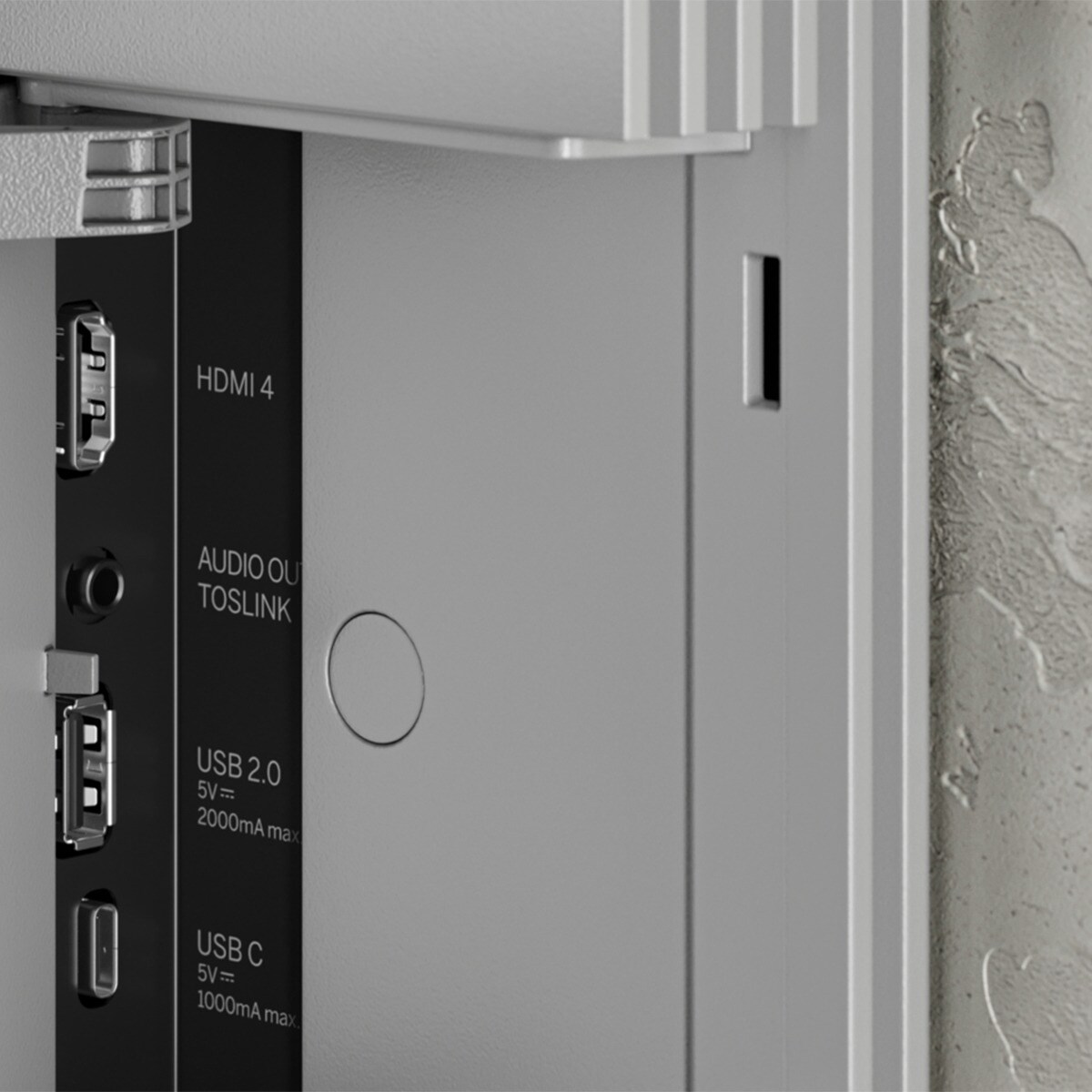 TV OLED 48" (121 cm) Loewe stellar 48 dr+, UHD 4K, HDR, dr 1 TB Wi-Fi e Smart TV com Barra de Som 80W Alumínio-Betão-4