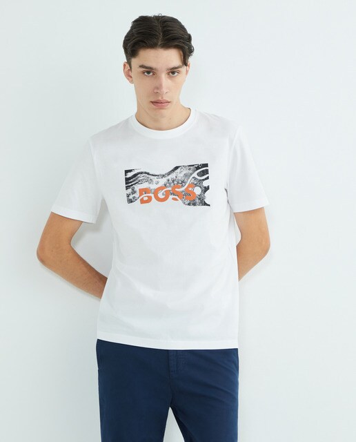 Hugo Boss T-shirt a polo con logo ricamato J05803 main image 1