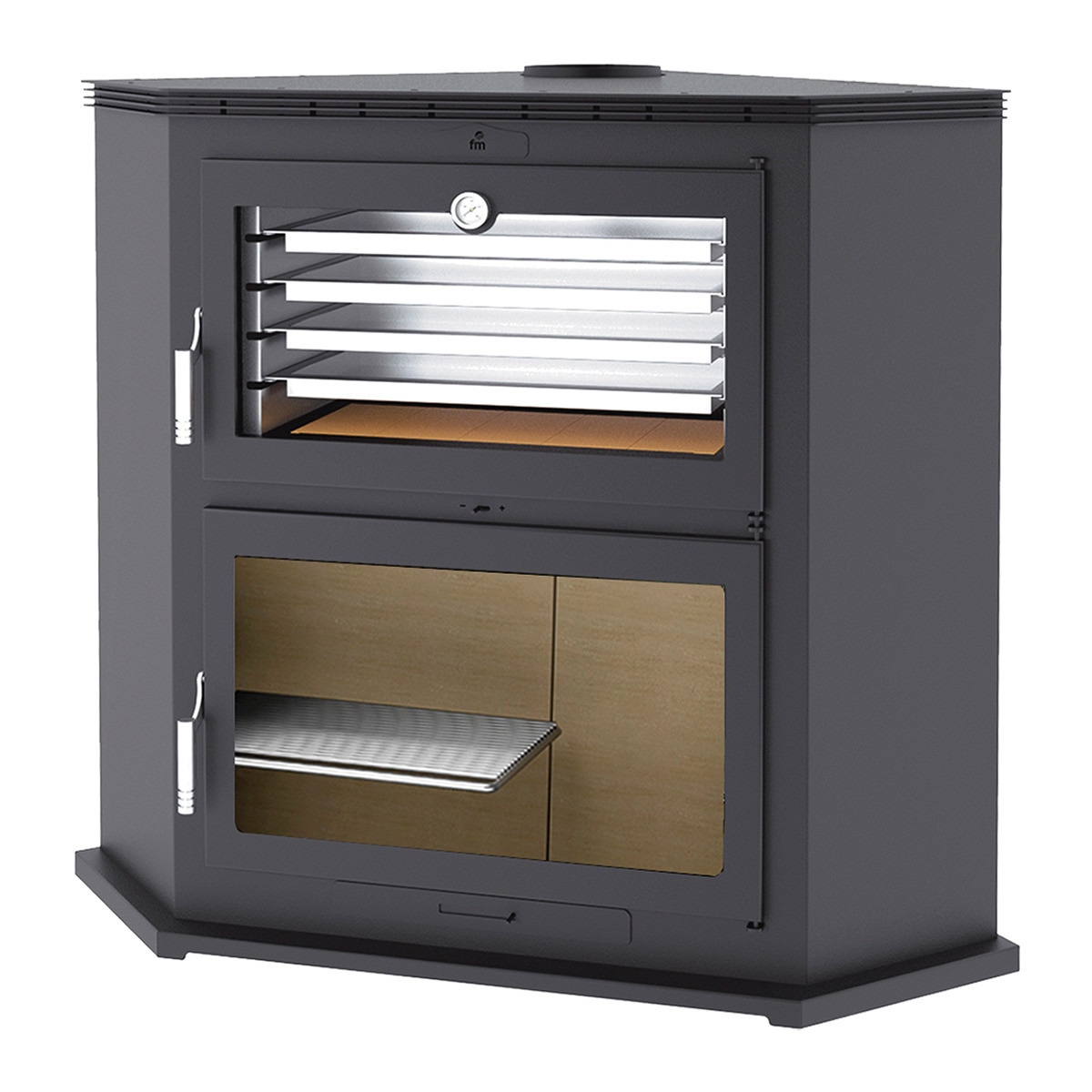 Horno de Leña de Rincón HL-200 R Negro-1