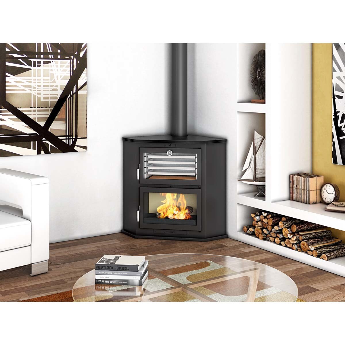 Horno de Leña de Rincón HL-200 R Negro-2