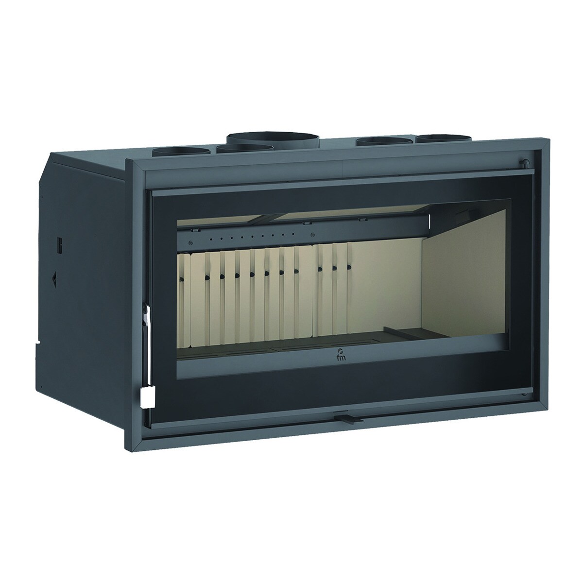 Insertable de Leña Panorámico IZ-170 K Negro-1
