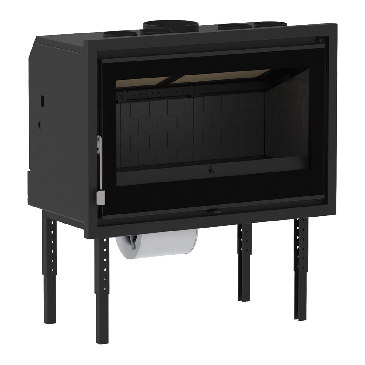 Insertable de Leña Panorámico IZ-180 FKC Negro-1