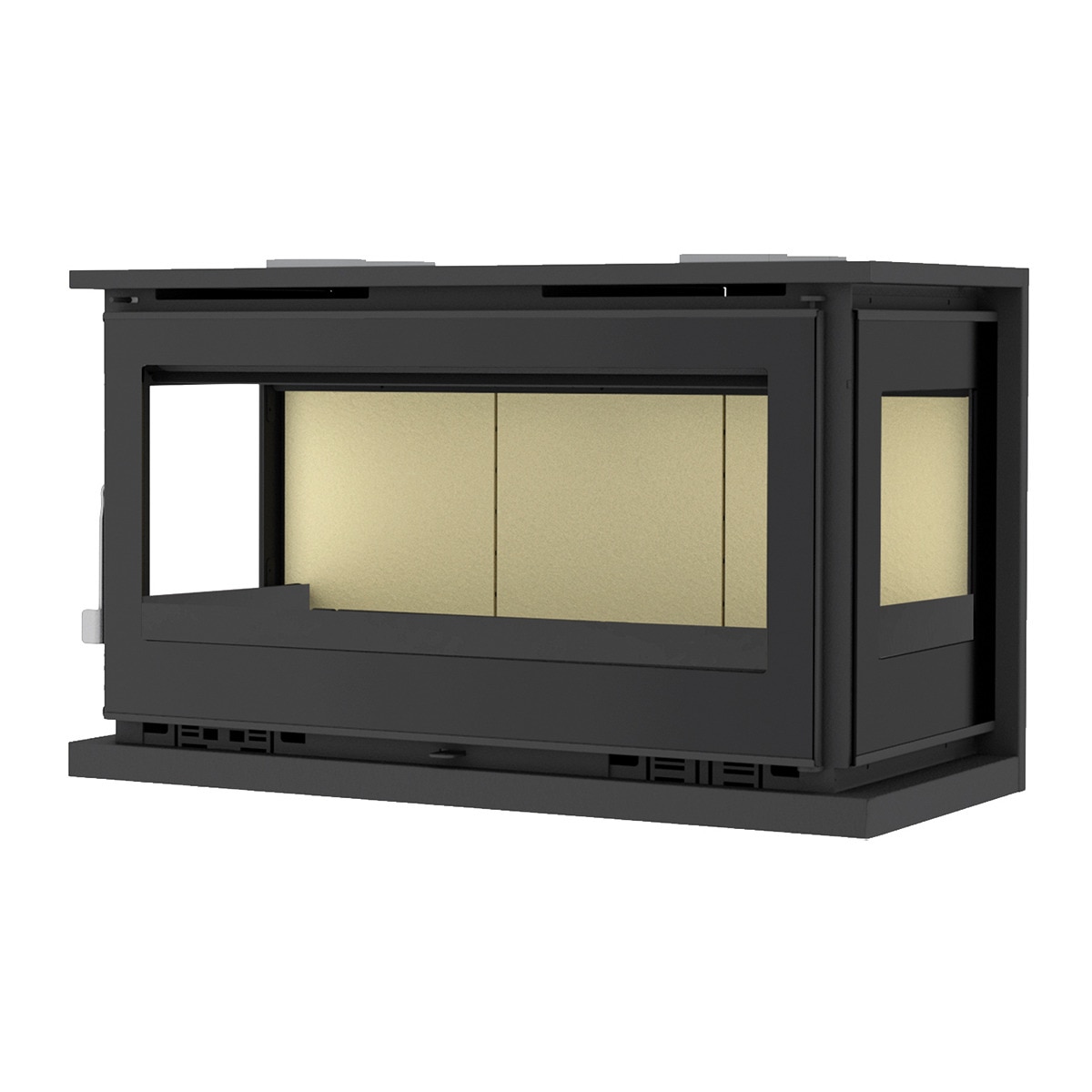 Insertable de Leña Triple Cara IT-103 Negro-1
