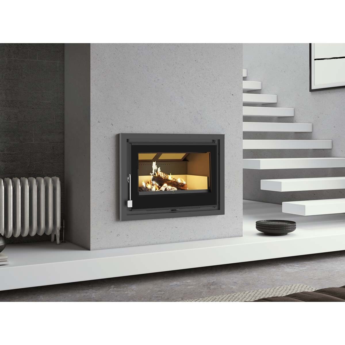 Insertable de Leña para Agua Hidro-70 Negro-2