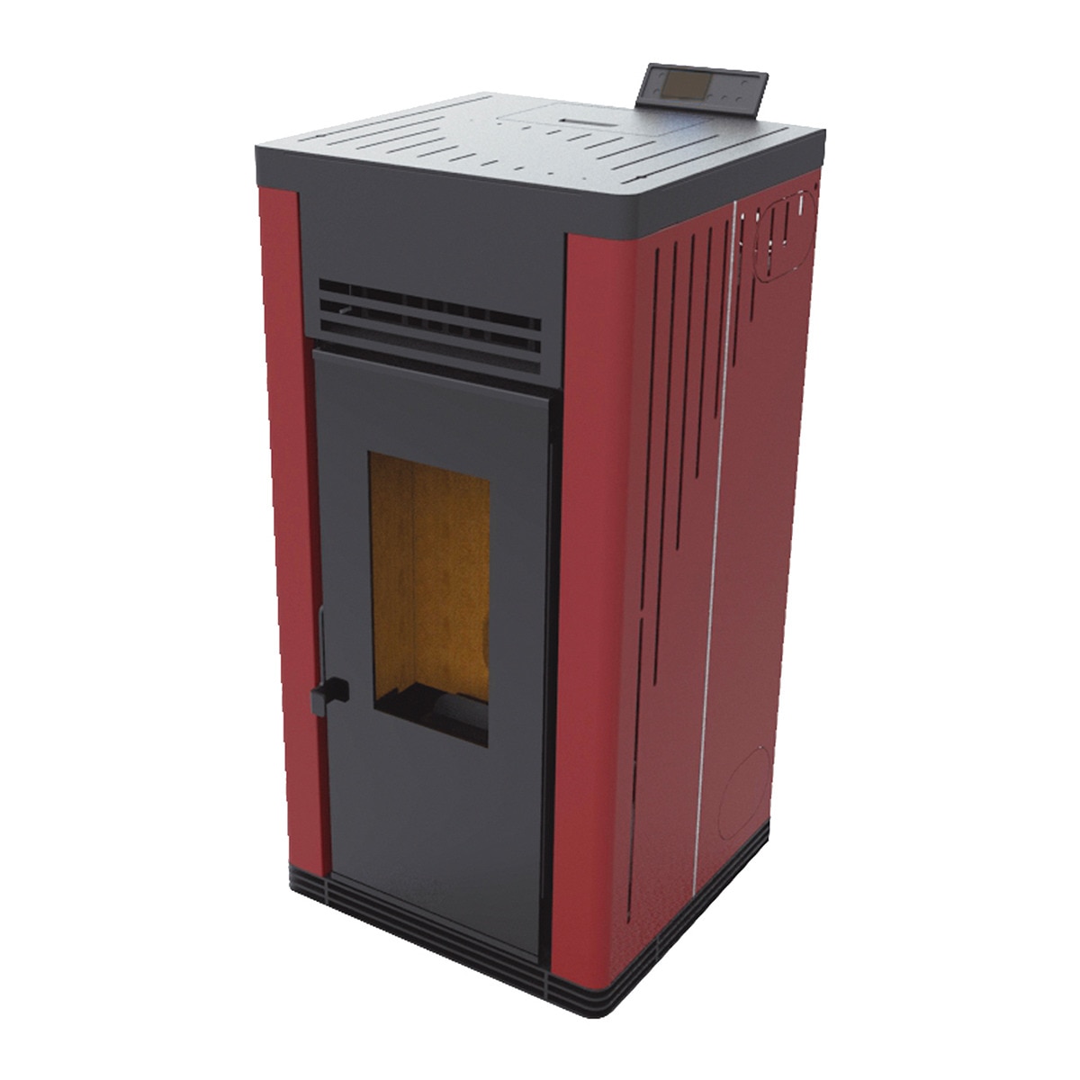 Estufa de Pellet Canalizable BP-201K Burdeos-1
