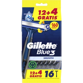 Blue 3 maquinillas de afeitar desechables bolsa 12 unidades - Gillette