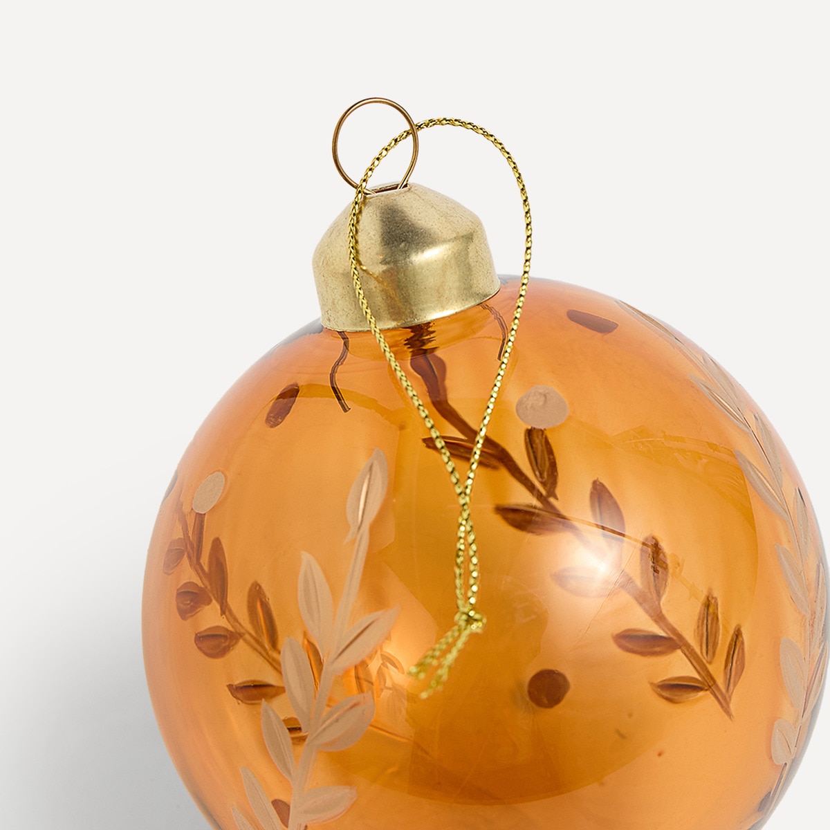 Bola de Cristal com Ramos Azul-2