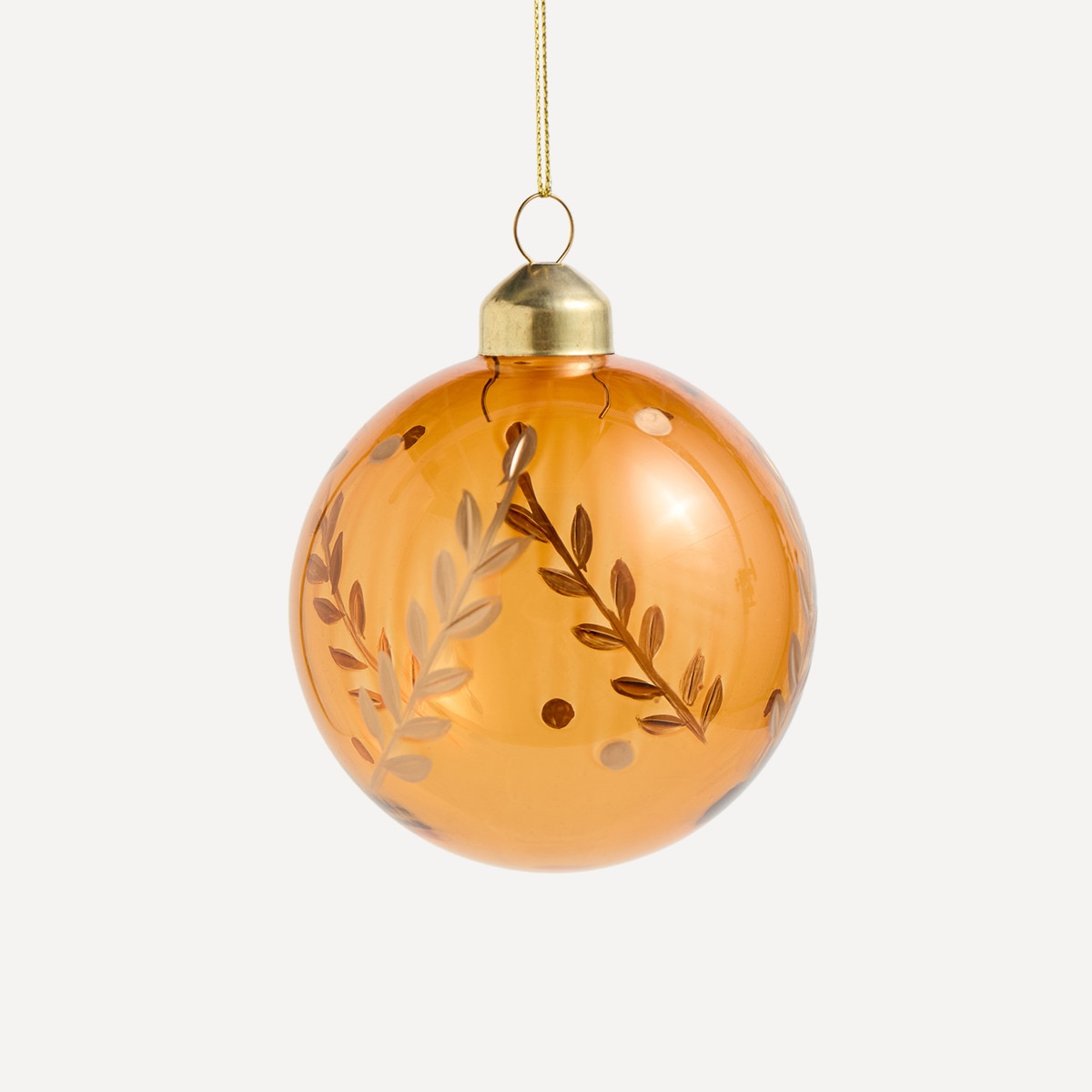 Bola de Cristal com Ramos Azul-1