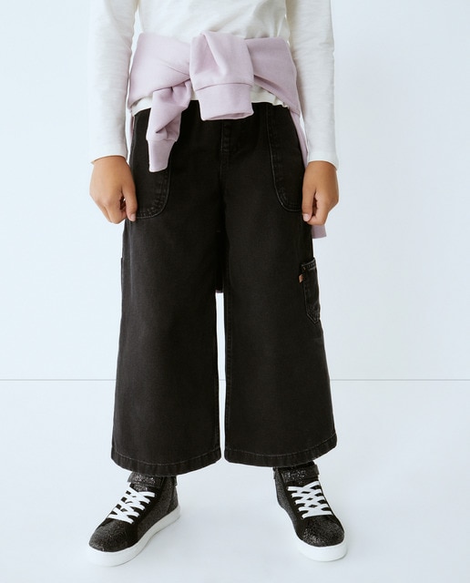 Imagen 0 de Pantalón denim cargo de niña