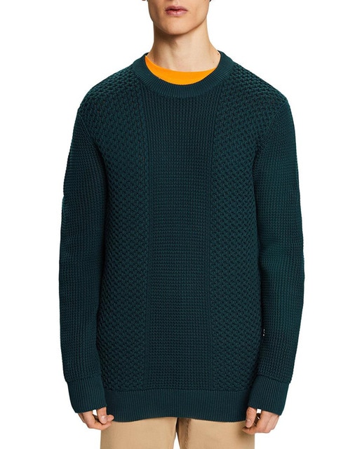 Imagen 0 de Jersey de hombre regular fit mezcla de puntos algodón