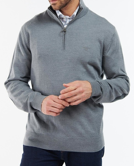 Imagen 0 de Jersey de hombre de manga larga y cuello de cremallera