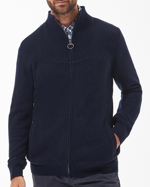 Imagen 0 de Jersey de hombre de manga larga y cuello alto de cremallera