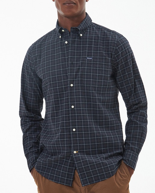 Imagen 0 de Camisa de hombre de manga larga y estampado de cuadros