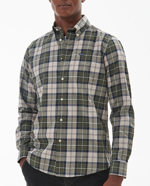 Imagen 0 de Camisa de hombre de manga larga y diseño de cuadros