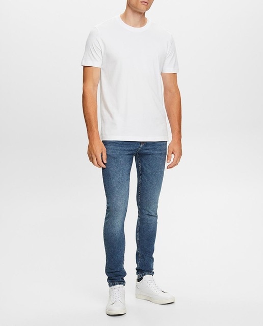 Imagen 0 de Vaqueros de hombre skinny fit 5 bolsillos desgaste