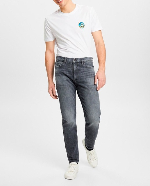 Imagen 0 de Vaqueros de hombre regular fit ligero desgaste