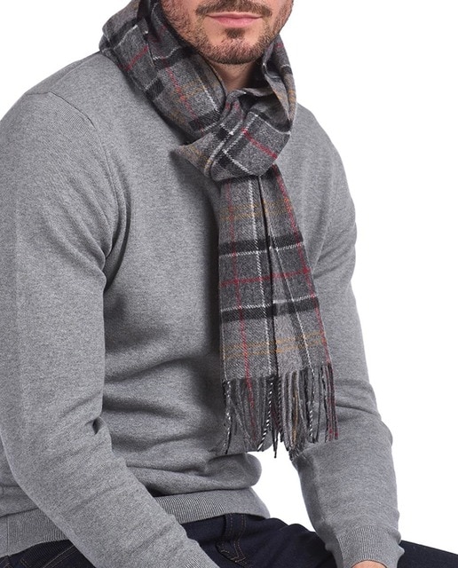 Imagen 0 de Bufanda de hombre de lana con diseño de cuadros