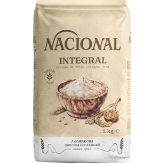 Farinha para Pão Integral embalagem 1 kg - Nacional