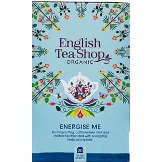Infusão Energise Me sem Cafeína de Hortelã Pimenta, Hortelã Verde Biológica embalagem 30 g - English Tea Shop