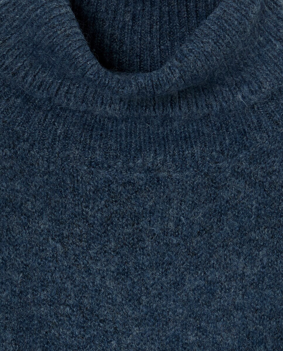 Jersey Cuello Vuelto Azul marino-3