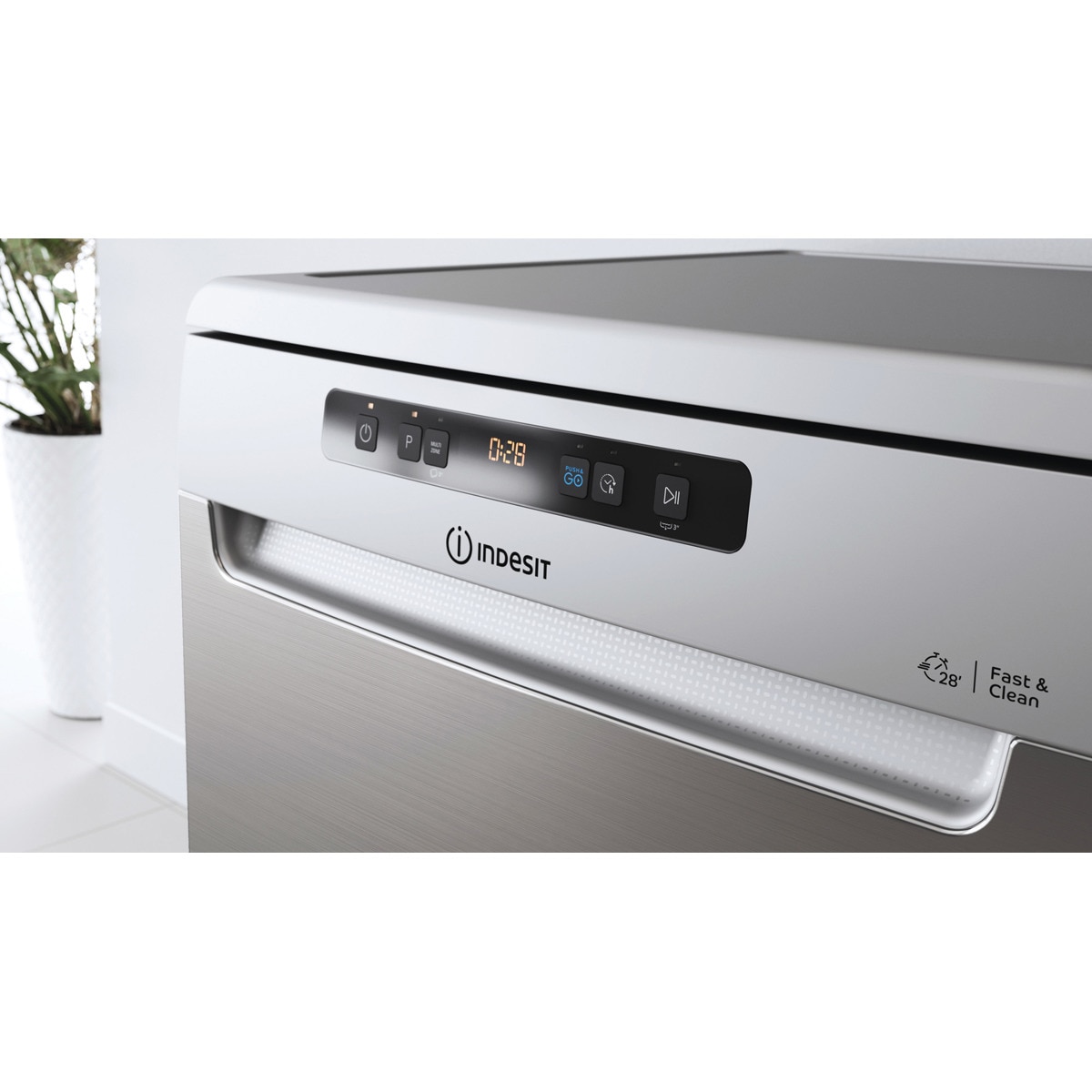 Lavavajillas Indesit 14 servicios, 60 cm - I0F D651 X Inox-3